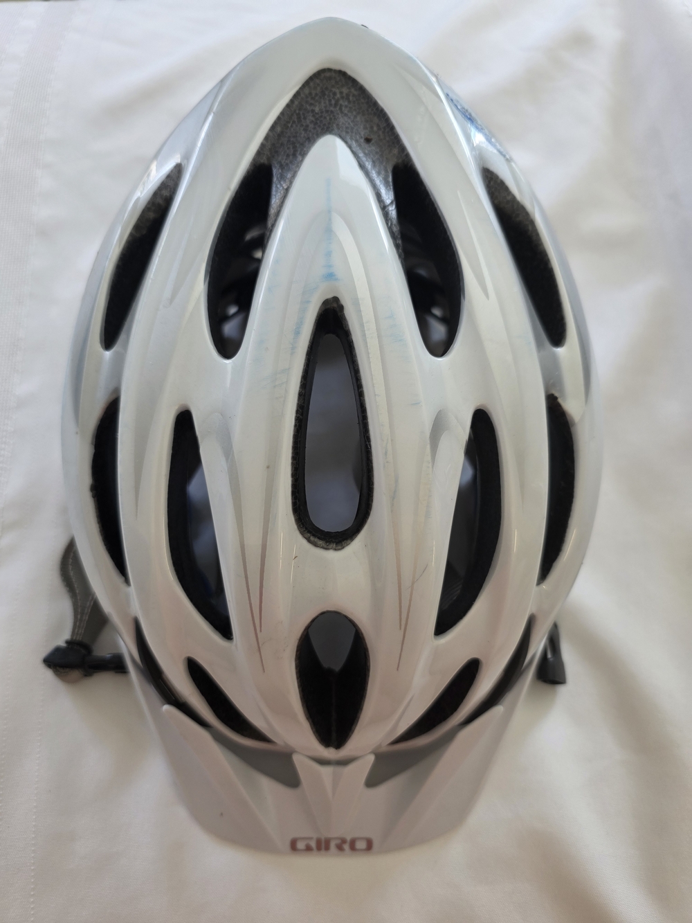 Giro Indicator Silver Helmet with Black Liner and Silver Strap 54-61cm